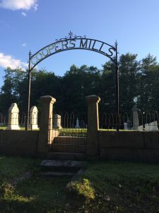 Cooper Mills Cemetery new sign